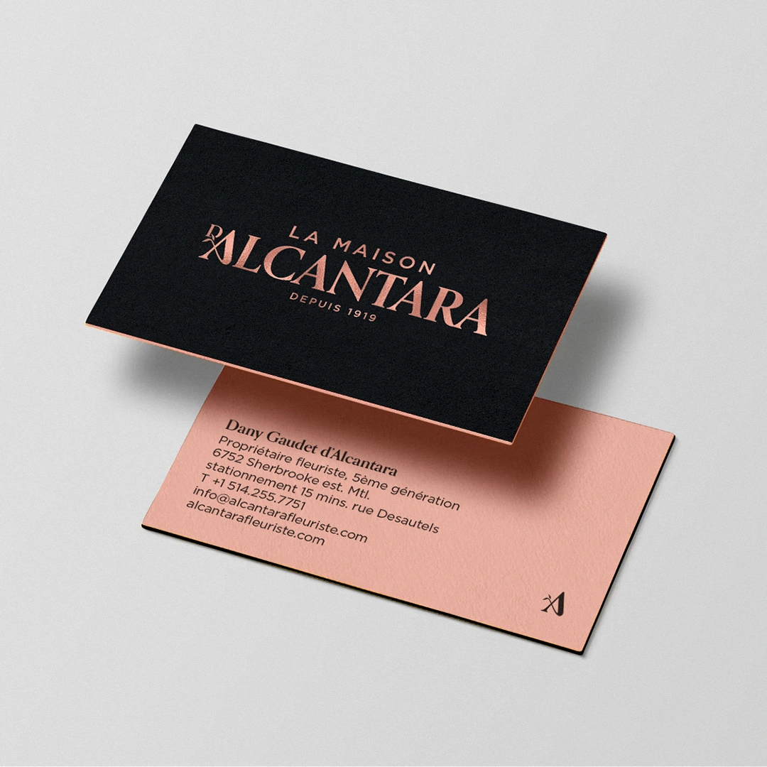 La Maison d'Alcantara business card