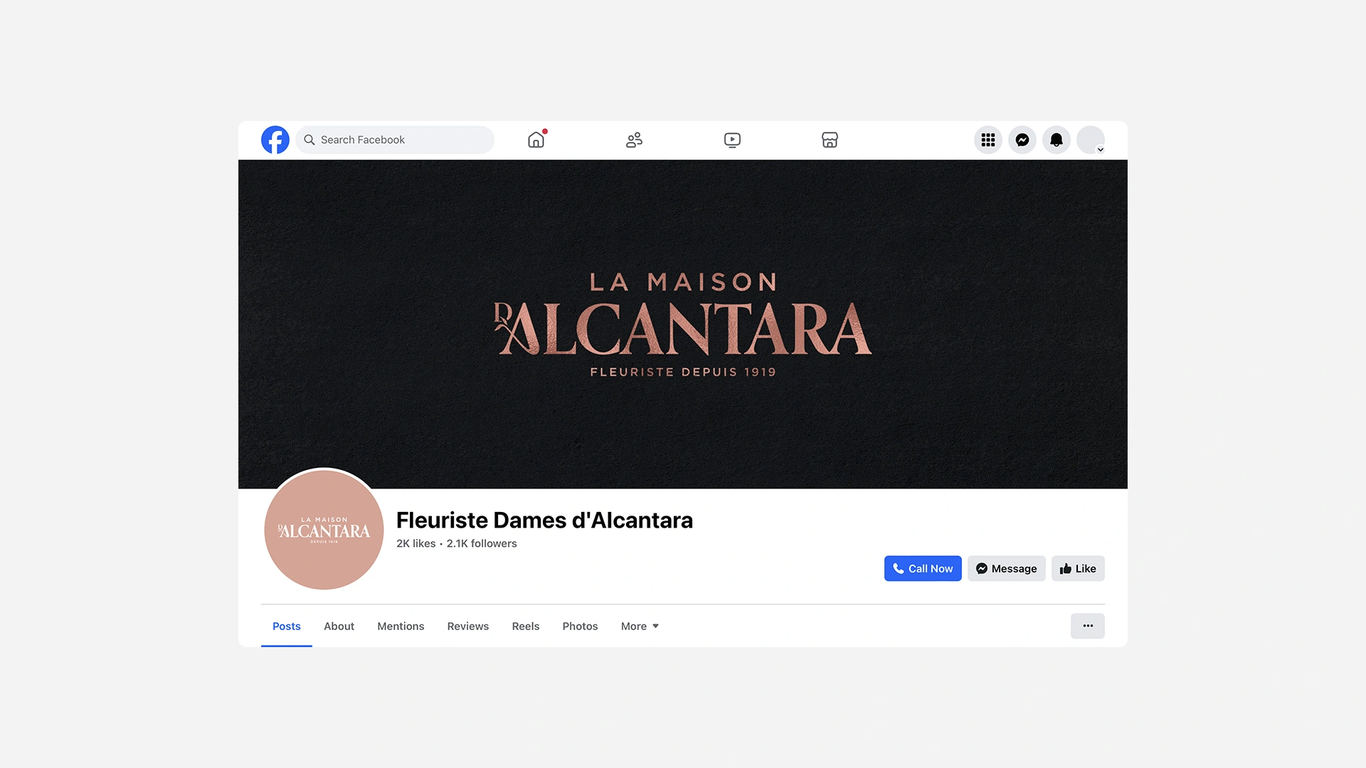 La Maison d'Alcantara facebook profile