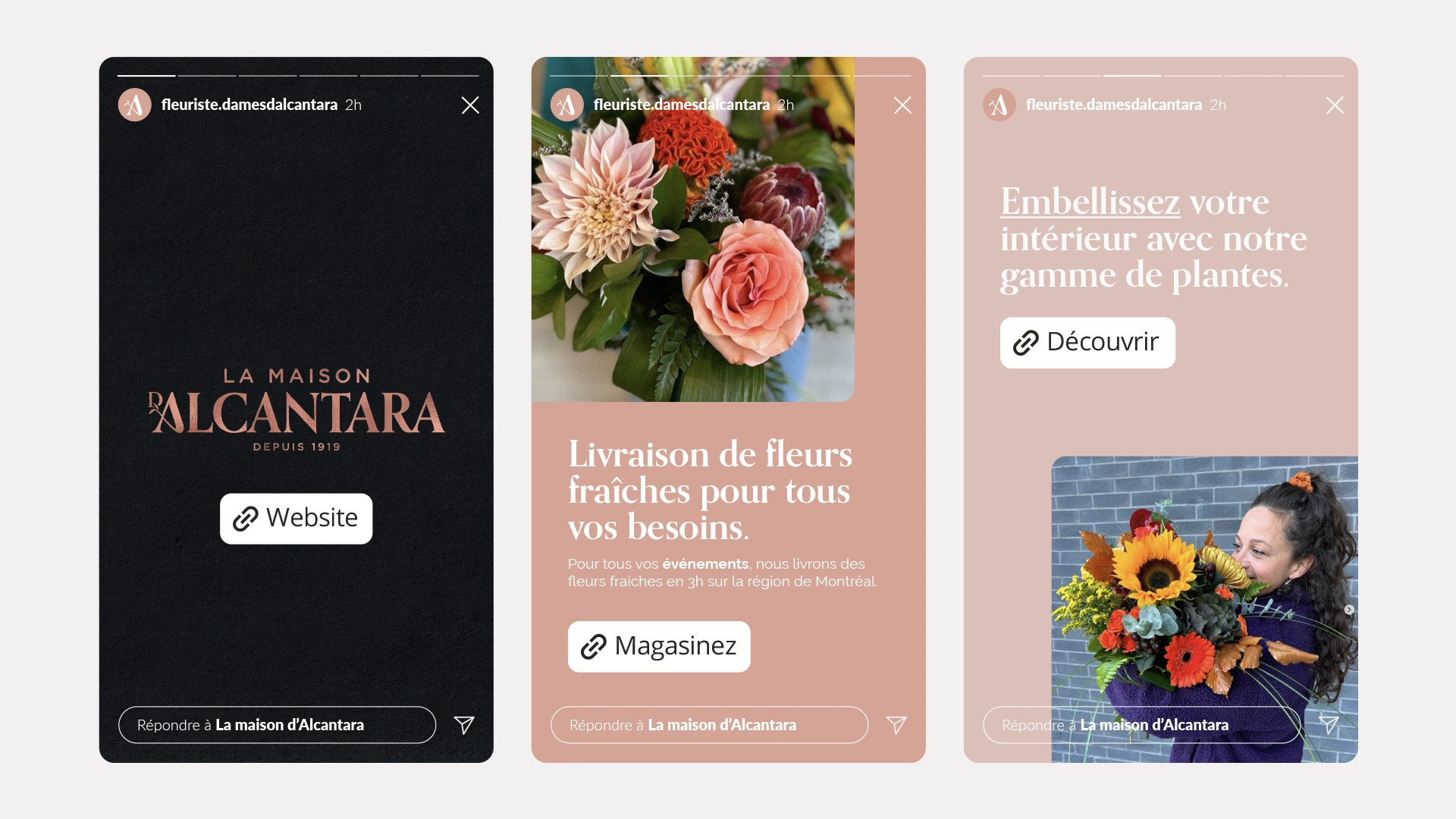La Maison d'Alcantara instagram stories by Alfa by Design